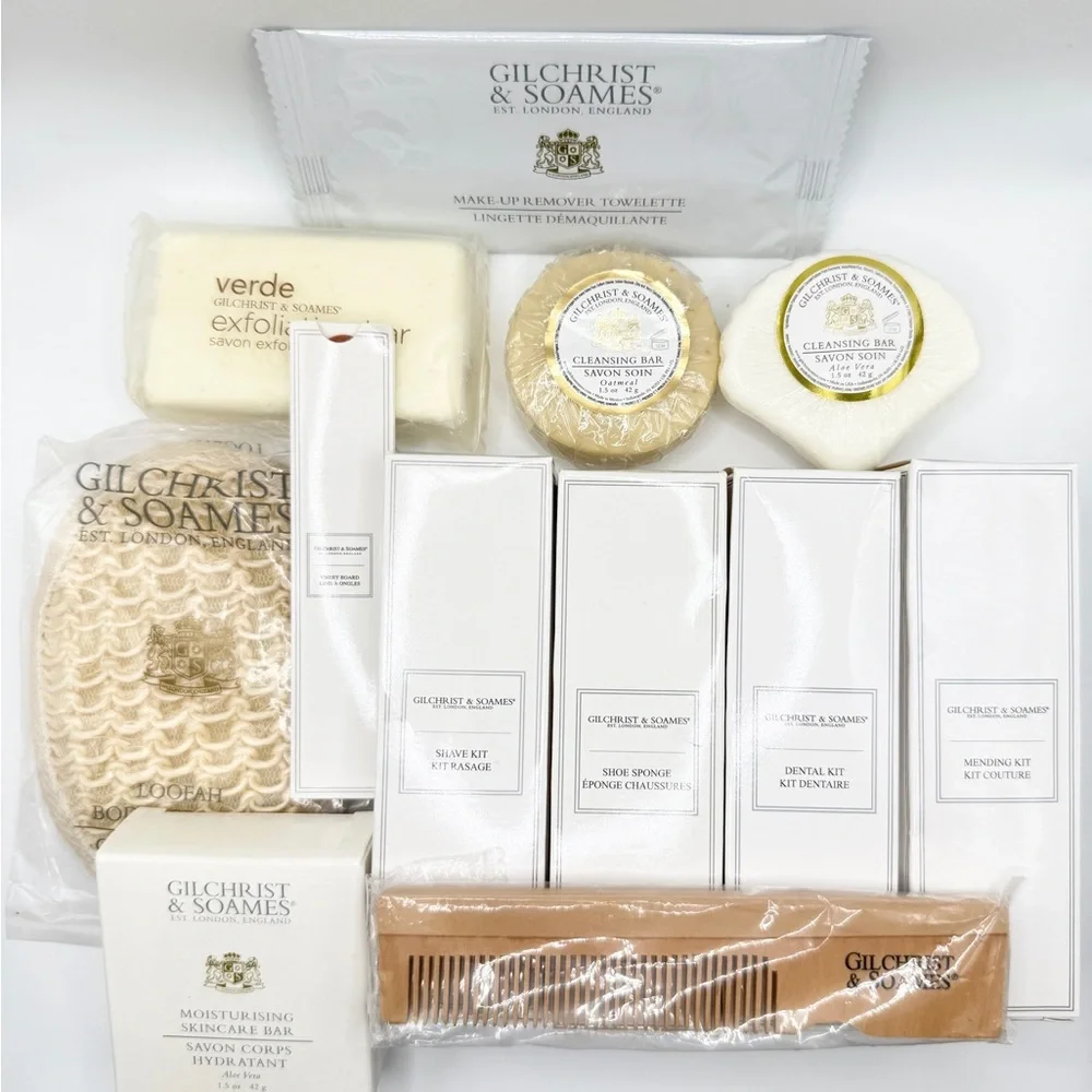 Gilchrist & Soames London 12PCS Luxe Travel Gift Bag! Great for Travel or Guests